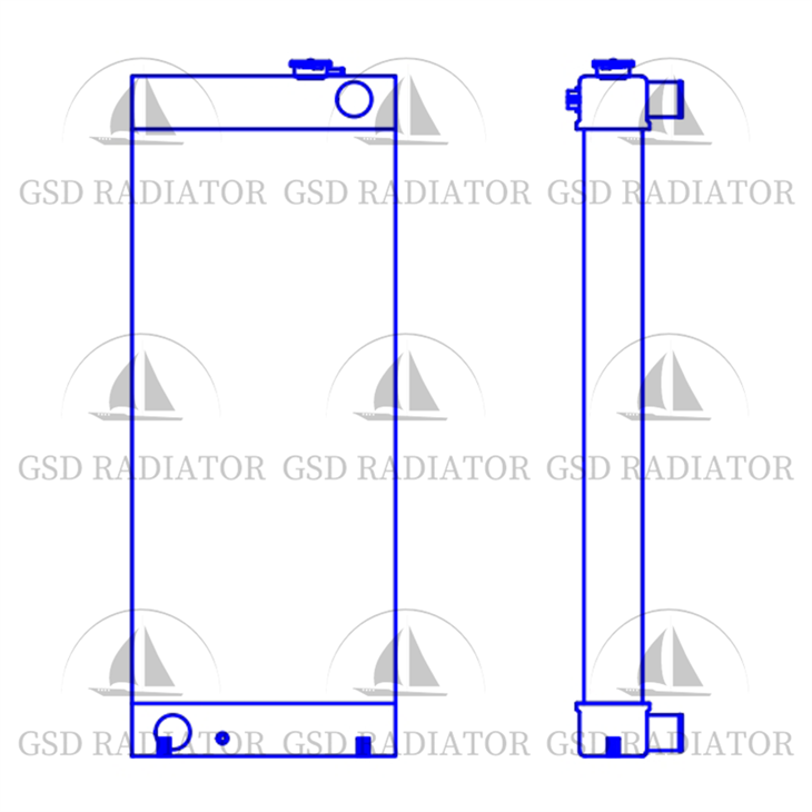 PC 380-6 Radiateur pour l'excavateur de Komatsu